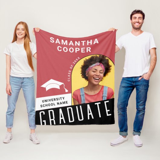 Couverture Polaire Arch Photo Graduation Fleece Blanket (En situation)