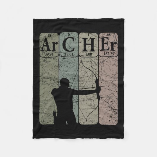 Couverture Polaire Archer Tableau Périodique Eléments Chasse De Bow T (Devant)