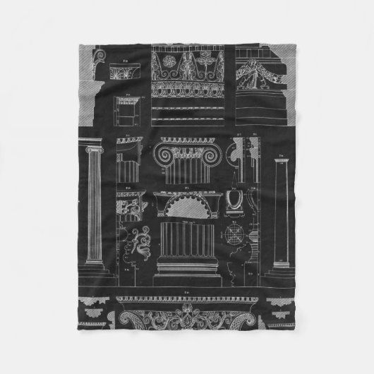 Couverture Polaire Architecture graphique IV (Devant)