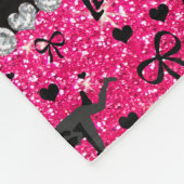 Couverture Polaire Arcs de lutte de coeurs de parties scintillantes (Coin)