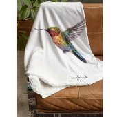 Couverture Polaire Arcs-en-ciel : L'art des colibris, personnalisé