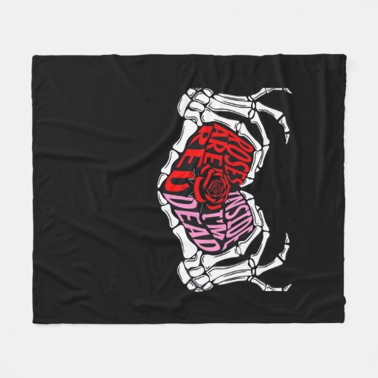 Couverture Polaire Are Read Inside I'm Dead - Sarcastique Valentine's (Devant (Horizontal))