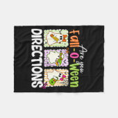 Couverture Polaire Are You Fall-o-ween Directions Cute Ghost Teacher  (Devant (Horizontal))