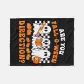 Couverture Polaire Are You Fall O Ween Directions Funny Ghost Teacher (Devant (Horizontal))