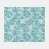 Couverture Polaire Areca Palms Hawaiian Tropical Vintage (Devant (Horizontal))