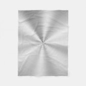 Couverture Polaire Argent brillant métallique de Faux élégant (Devant)