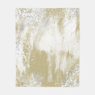 Couverture Polaire Argent et or frissonnés