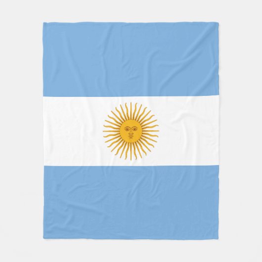 Couverture Polaire Argentina flag (Devant)