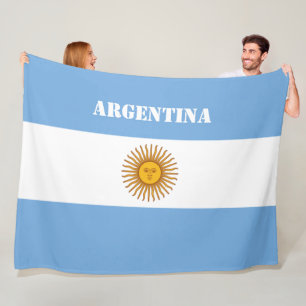 Couverture Polaire Argentine Drapeau Football Argentin