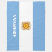 Couverture Polaire Argentine Drapeau Football Argentin (Devant)