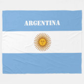 Couverture Polaire Argentine Drapeau Football Argentin (Devant (Horizontal))