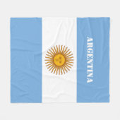 Couverture Polaire Argentine Drapeau Football Argentin (Devant (Horizontal))