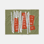 Couverture Polaire Argot de hockey (Devant (Horizontal))