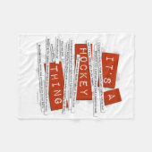 Couverture Polaire Argot d'hockey (Devant (Horizontal))