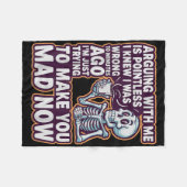 Couverture Polaire Arguing With Me Is Pointless _ Funny Sarcastic Rel (Devant (Horizontal))