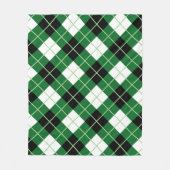 Couverture Polaire Argyle à diagonale diamantée en vichy (Devant)