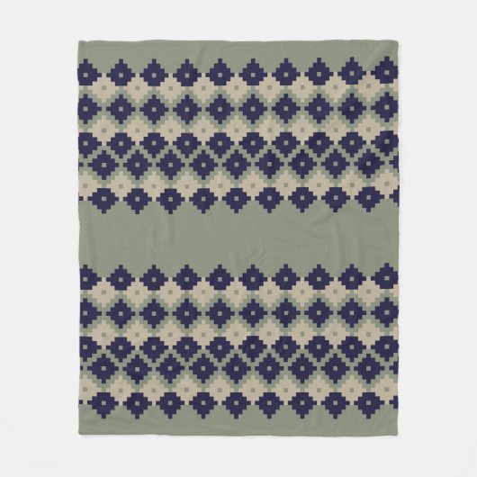 Couverture Polaire Argyle fair isle seamless pattern designabstract, (Devant)