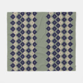 Couverture Polaire Argyle fair isle seamless pattern designabstract, (Devant (Horizontal))
