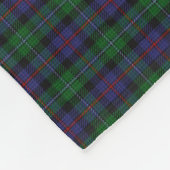 Couverture Polaire Argyll District Tartan avec monogramme / initiales (Coin)