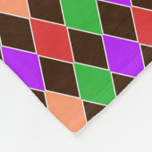 Couverture Polaire Arlequin Arlequin aux couleurs d'automne (Coin)