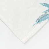 Couverture Polaire Arlequin grand Danois dans les flocons de neige (Coin)