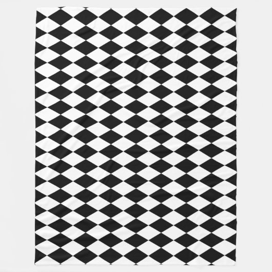 Couverture Polaire Arlequin noir (Devant)