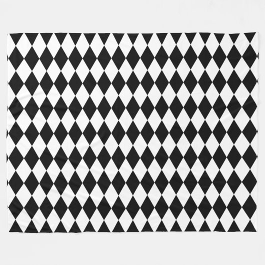 Couverture Polaire Arlequin noir (Devant (Horizontal))