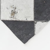 Couverture Polaire Arlequin noir et blanc (Coin)