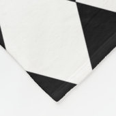 Couverture Polaire Arlequin noir et blanc (Coin)
