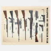 COUVERTURE POLAIRE ARMES DE LA GUERRE DU VIETNAM (Devant (Horizontal))
