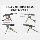 Couverture Polaire ARMES DE MACHINE LOURDES de WW1 (Devant (Horizontal))