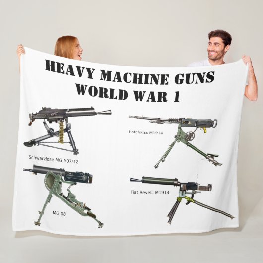 Couverture Polaire ARMES DE MACHINE LOURDES de WW1 (En situation)