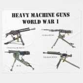 Couverture Polaire ARMES DE MACHINE LOURDES de WW1 (Devant (Horizontal))
