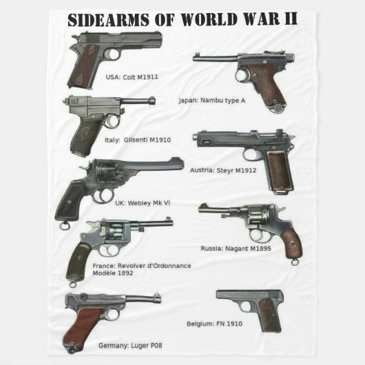 COUVERTURE POLAIRE ARMES DE POING DE LA SECONDE GUERRE MONDIALE (Devant)