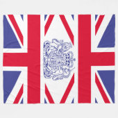 Couverture Polaire Armoiries britanniques (Devant (Horizontal))