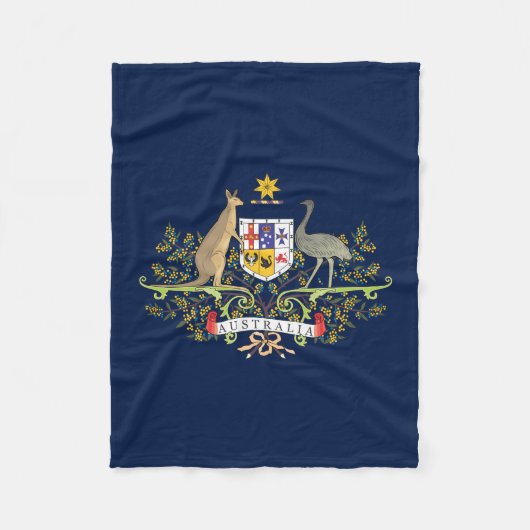 Couverture Polaire Armoiries de l'Australie (Devant)