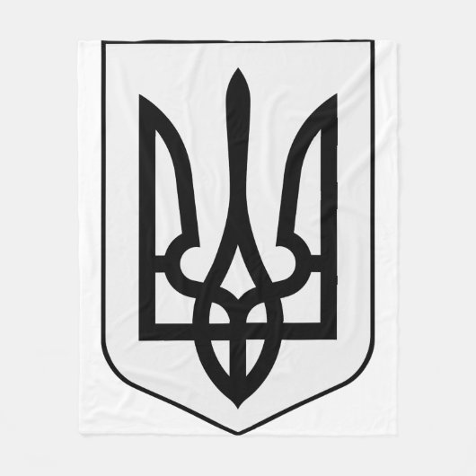 Couverture Polaire Armoiries de l'Ukraine (Devant)
