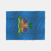 Couverture Polaire Armoiries d'Haïti (Devant (Horizontal))
