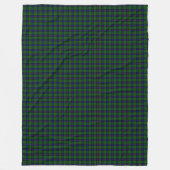 Couverture Polaire Armstrong tartan bleu et vert plaid (Devant)