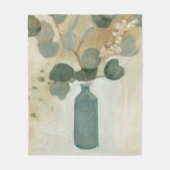 Couverture Polaire Arrangement neutre - Verdure dans le Vase (Devant)