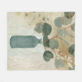 Couverture Polaire Arrangement neutre - Verdure dans le Vase (Devant (Horizontal))