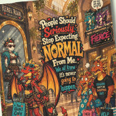 Couverture Polaire Arrête d'attendre la normalité de moi, dragon drôl