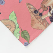 Couverture Polaire Arrêtez et sentez le Motif de l'escargot des frais (Coin)