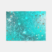 Couverture Polaire Arrière - plan à huile Turquoise de la menthe (Devant (Horizontal))