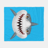 Couverture Polaire Arrière - plan Animé de requins (Devant (Horizontal))