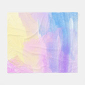 Couverture Polaire Arrière - plan art aquarelle abstraite (Devant (Horizontal))