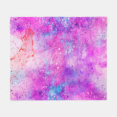 Couverture Polaire Arrière - plan art aquarelle abstraite (Devant (Horizontal))