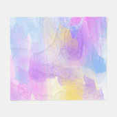 Couverture Polaire Arrière - plan art aquarelle abstraite (Devant (Horizontal))