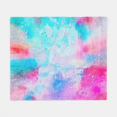 Couverture Polaire Arrière - plan art aquarelle abstraite (Devant (Horizontal))
