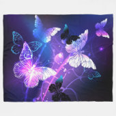 Couverture Polaire Arrière - plan aux papillons de nuit (Devant (Horizontal))